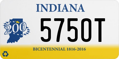 IN license plate 575OT