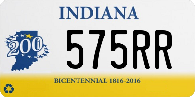 IN license plate 575RR