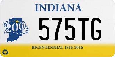 IN license plate 575TG