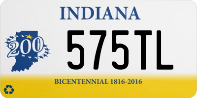 IN license plate 575TL