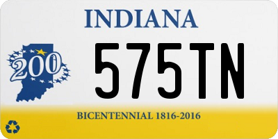 IN license plate 575TN