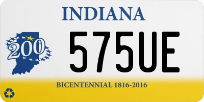 IN license plate 575UE