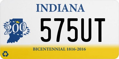 IN license plate 575UT