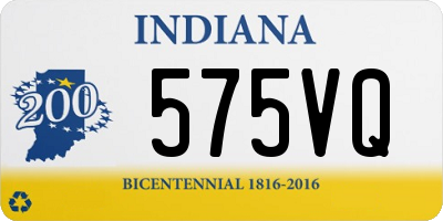 IN license plate 575VQ