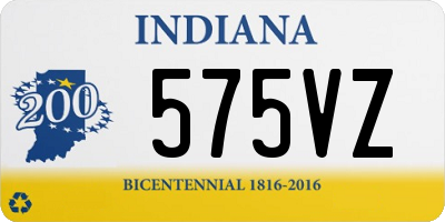 IN license plate 575VZ