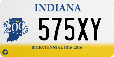 IN license plate 575XY