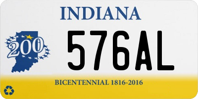 IN license plate 576AL