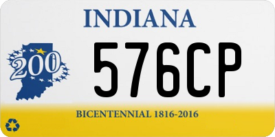 IN license plate 576CP