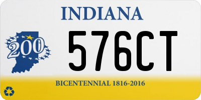 IN license plate 576CT