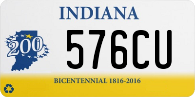 IN license plate 576CU