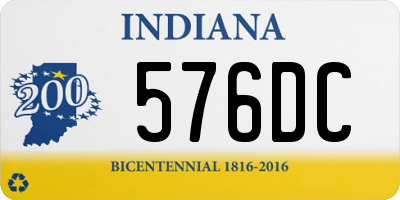 IN license plate 576DC