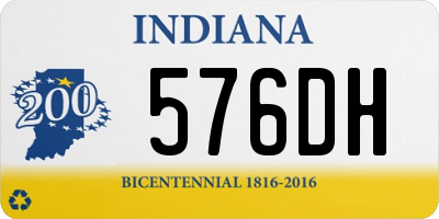 IN license plate 576DH