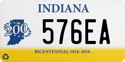 IN license plate 576EA