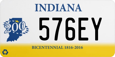 IN license plate 576EY