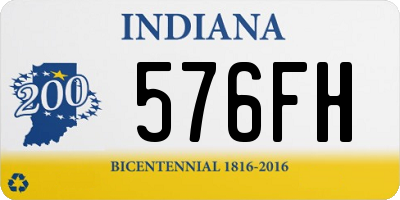 IN license plate 576FH