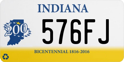 IN license plate 576FJ