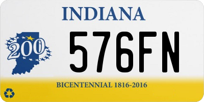 IN license plate 576FN