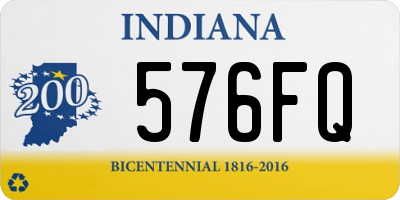 IN license plate 576FQ