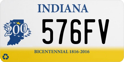 IN license plate 576FV