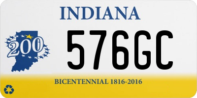 IN license plate 576GC