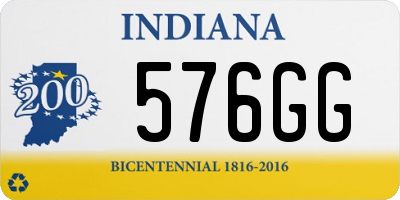 IN license plate 576GG