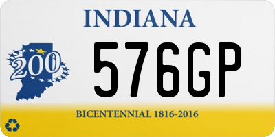 IN license plate 576GP