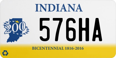 IN license plate 576HA