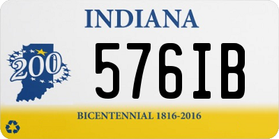 IN license plate 576IB