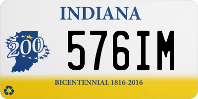 IN license plate 576IM