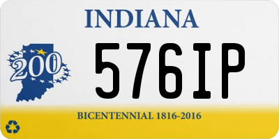 IN license plate 576IP