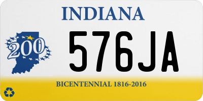 IN license plate 576JA