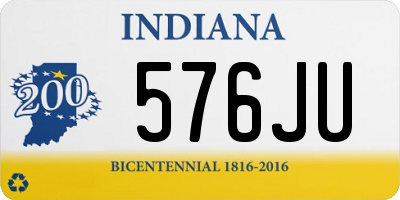 IN license plate 576JU