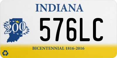 IN license plate 576LC