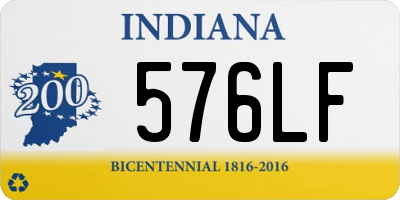 IN license plate 576LF