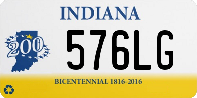 IN license plate 576LG