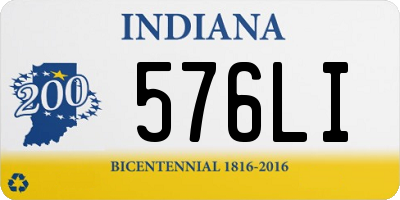 IN license plate 576LI