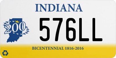 IN license plate 576LL