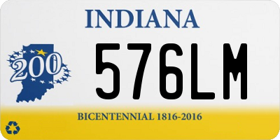 IN license plate 576LM