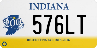 IN license plate 576LT