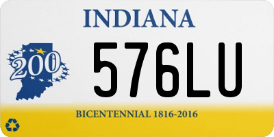 IN license plate 576LU