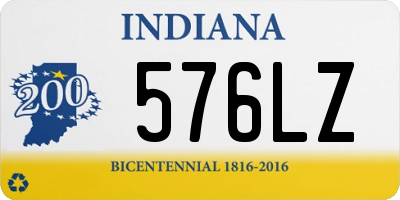 IN license plate 576LZ