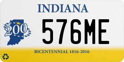 IN license plate 576ME