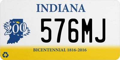 IN license plate 576MJ