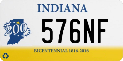 IN license plate 576NF