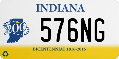 IN license plate 576NG