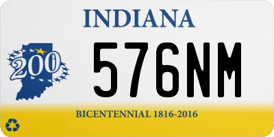 IN license plate 576NM