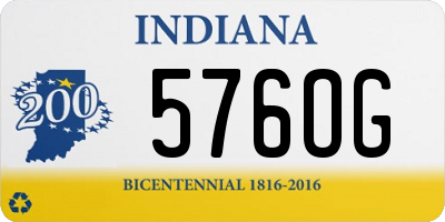 IN license plate 576OG