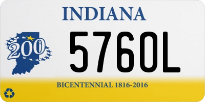 IN license plate 576OL