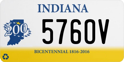 IN license plate 576OV