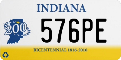 IN license plate 576PE